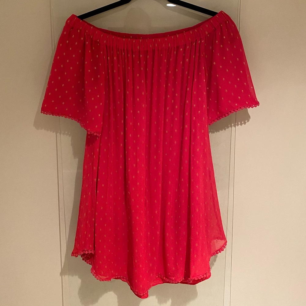 Anthropologie Red Dress
